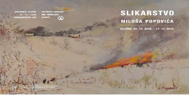 Otvorena izložba slika Miloša Popovića