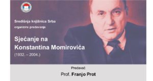 Održano predavanje o Konstantinu Momiroviću
